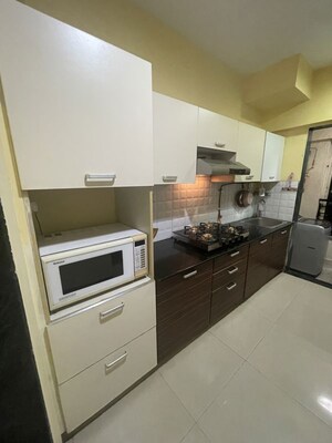 Kitchen in 3 BHK Apartment at Nahar Amrit Shakti, Chandivali – for Rent