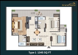 Floor Plan in 3 BHK Builder Floor at Raj Nagar Extension – for Sale