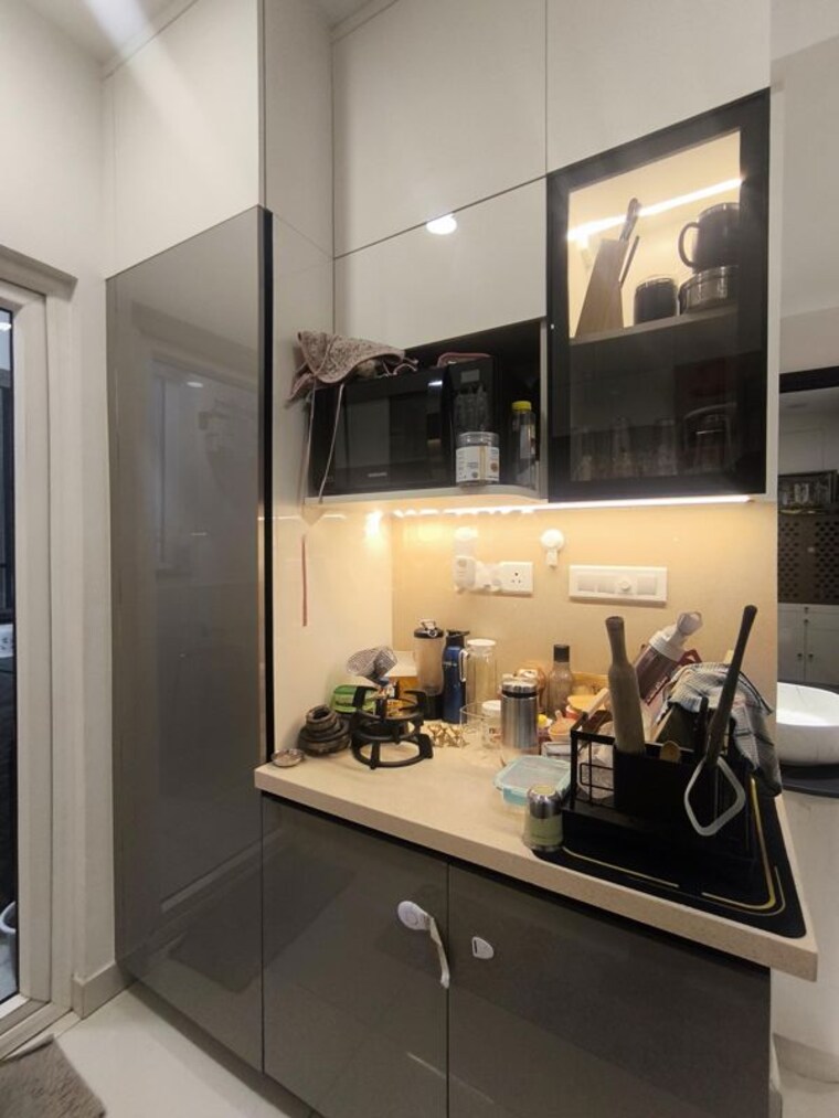 Kitchen, ambience-courtyard 3 Bedroom 2750 Sq.Ft. Apartment In Manikonda Hyderabad 10604598
