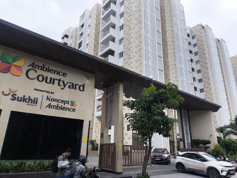 Exterior View, ambience-courtyard 3 Bedroom 2750 Sq.Ft. Apartment In Manikonda Hyderabad 10604598
