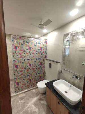 Bathroom in 3 BHK Builder Floor at Greater Kailash ii – for Rent