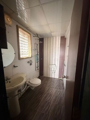 Bathroom in 3 BHK Apartment at Goel Ganga Carnation, Koregaon Park – for Rent