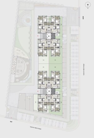 Floor Plan in 3 BHK Apartment at Sun Skyview, Shela – for Sale