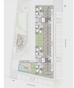 Floor Plan in 3 BHK Apartment at Sun Skyview, Shela – for Sale
