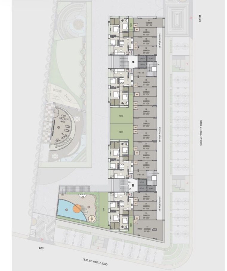 Floor Plan, sun-skyview 3 Bedroom 1760 Sq.Ft. Apartment In Shela Ahmedabad 10604580