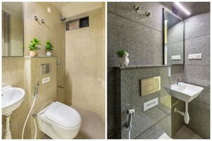 Bathroom in 3 BHK Apartment at Sun Skyview, Shela – for Sale