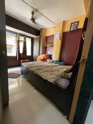 Bedroom in 1 BHK Apartment at Asmita Apartment, Airoli Sector 17 – for Rent