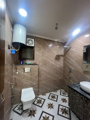 Bathroom in 4 BHK Builder Floor at Saket – for Rent