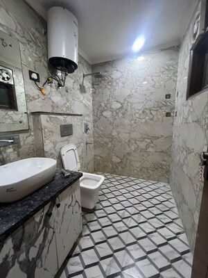Bathroom in 4 BHK Builder Floor at Saket – for Rent