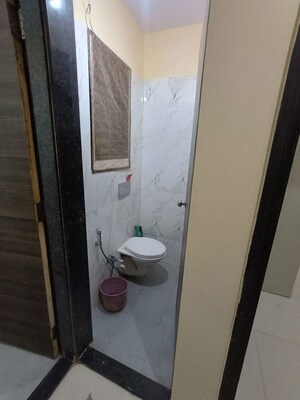 Bathroom in 1 BHK Apartment at Purushottam Plaza, Kasarvadavali – for Rent