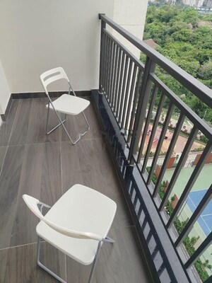Balcony in 3 BHK Apartment at Aparna Zenon, Puppalaguda – for Rent