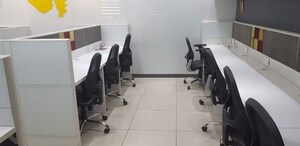 Team Area in  Office Space at Savvy Shapath V, Prahlad Nagar – for Rent