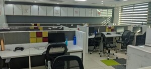 Team Area in  Office Space at Savvy Shapath V, Prahlad Nagar – for Rent