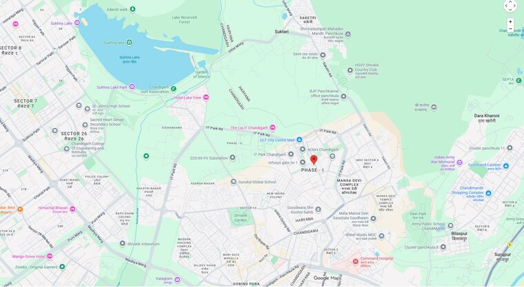 Map Location, mansa devi 4 Bedroom 273 Sq.Mt. Builder Floor In Mansa Devi Panchkula 10235302