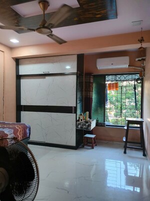 Living Room in 1 BHK Apartment at Vihang Shantivan, Panchsheel Nagar – for Sale