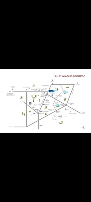2 BHK Apartment – Map Location View at Nambiar District 25, Dommasandra - for Sale