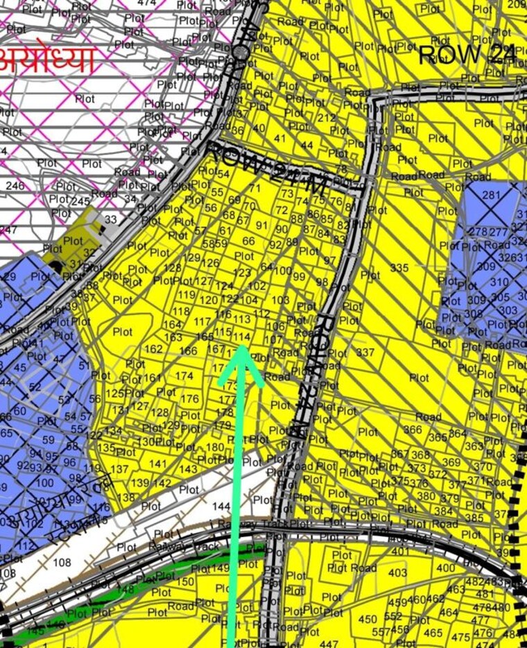 Map Location, milkipur Commercial Land 22000 Sq.Ft. In Milkipur Ayodhya 8825240