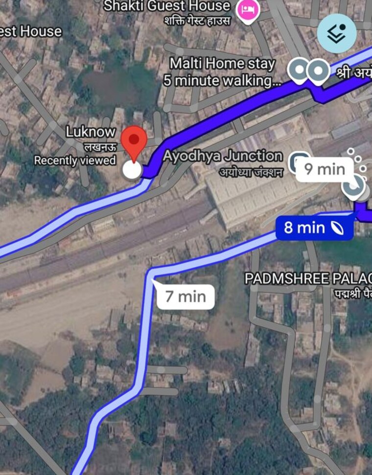 Map Location, milkipur Commercial Land 22000 Sq.Ft. In Milkipur Ayodhya 8825240