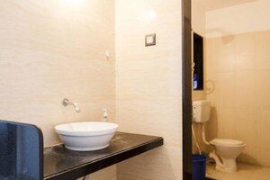 Bathroom in 2 BHK Apartment at Dedhia Platinum Lawns, Ghodbunder Road – for Rent