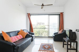 Living Room in 2 BHK Apartment at Dedhia Platinum Lawns, Ghodbunder Road – for Rent