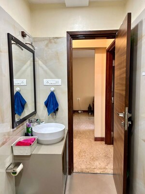 Bathroom in 2 BHK Apartment at Virgo Heights, Bandra West – for Rent