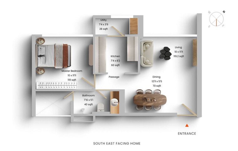 Floor Plan, godrej-the-trees 1 Bedroom 482 Sq.Ft. Apartment In Vikhroli East Mumbai 10604974