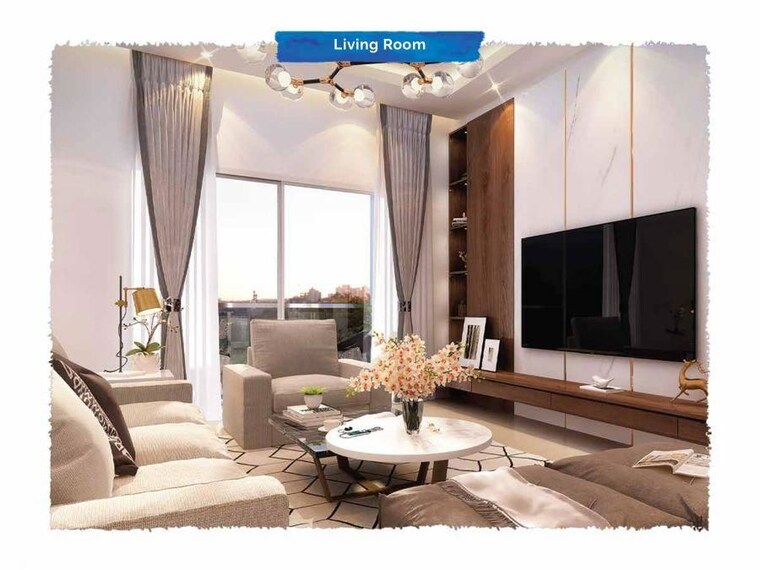 Living Room, concorde-auriga 3 Bedroom 1758 Sq.Ft. Apartment In Kr Puram Bangalore 10604934