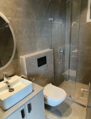Bathroom in 3 BHK Builder Floor at Chittaranjan Park – for Rent