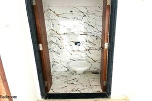 Bathroom in 1 BHK Apartment at Satyam Shivam Apartment, Sainath Nagar – for Rent