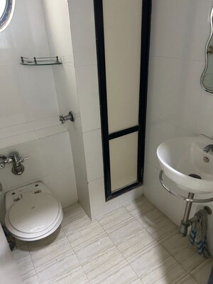 Bathroom in 2 BHK Apartment at Rag Megh Malhar, Goregaon East – for Rent