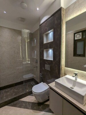 Bathroom in 4 BHK Apartment at Hauz Khas – for Rent