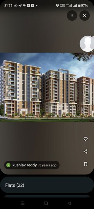 2 BHK Apartment For Rent in Vasavi Lake City, Hafeezpet