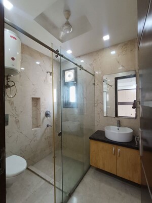 Bathroom in 3 BHK Builder Floor at Greater Kailash I – for Rent