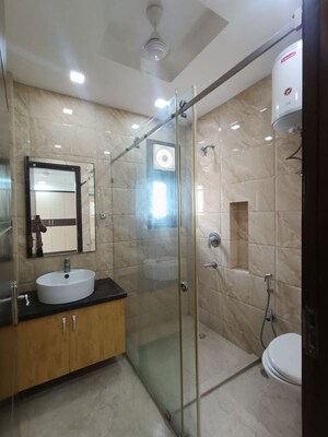 Bathroom in 3 BHK Builder Floor at Greater Kailash I – for Rent