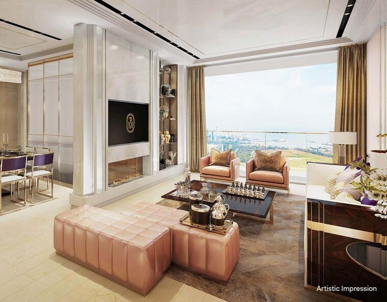 Living Room, piramal-mahalaxmi 2 Bedroom 762 Sq.Ft. Apartment In Mahalaxmi Mumbai 10605388