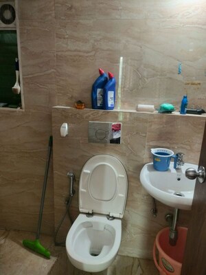 Bathroom in 1 BHK Apartment at Siddhi Highland Springs, Dhokali – for Rent