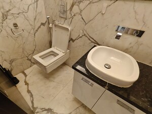 Bathroom in 4 BHK Builder Floor at Safdarjung Development Area – for Rent