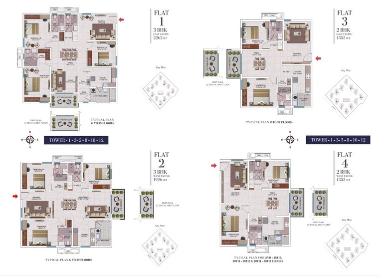 Floor Plan, my-home-sayuk 3 Bedroom 2262 Sq.Ft. Apartment In Tellapur Hyderabad 10605456
