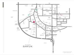 3 BHK Apartment – Map Location View at My Home Sayuk, Tellapur - for Sale
