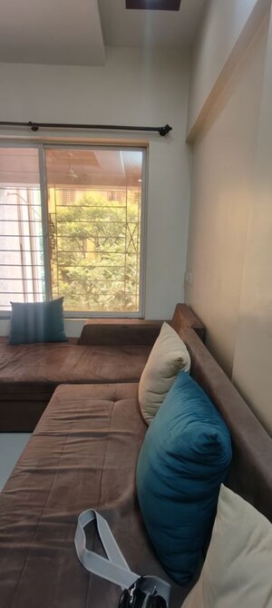 Living Room in 2 BHK Apartment at GK Rose Icon, Pimple Saudagar – for Rent