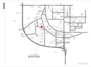 2 BHK Apartment – Map Location View at My Home Sayuk, Tellapur - for Sale