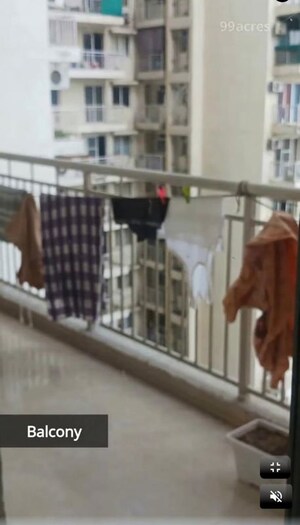 Balcony in 3 BHK Apartment at SS The Coralwood, Sector 84 – for Rent