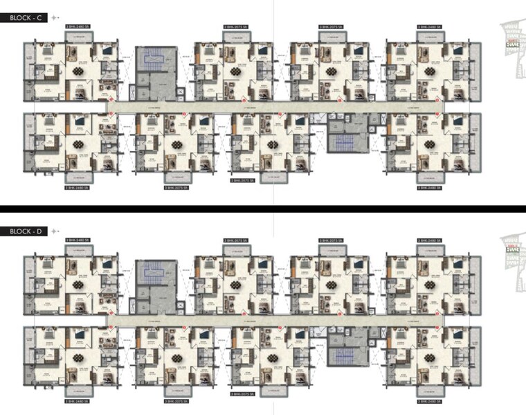 Master Plan, greenspace-celestial 2 Bedroom 1310 Sq.Ft. Apartment In Kokapet Hyderabad 10605783