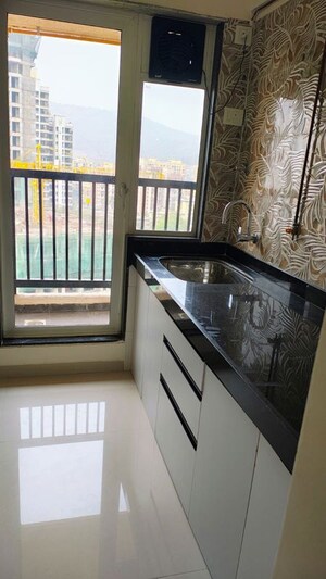 Kitchen in 1 BHK Apartment at Ashar Aria, Kalwa – for Rent