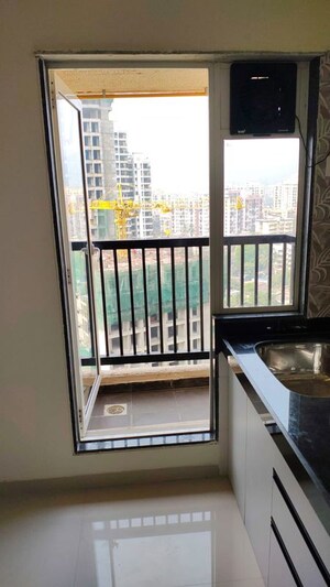 Balcony in 1 BHK Apartment at Ashar Aria, Kalwa – for Rent