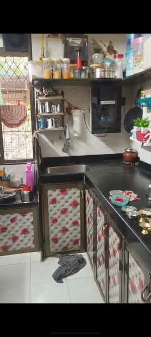 Kitchen in 1 BHK Apartment at Indravihar CHS, Kopar Khairane – for Rent
