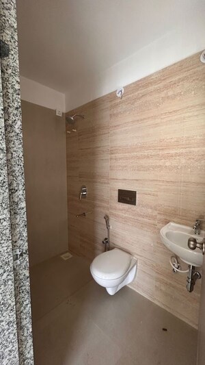 Bathroom in 2 BHK Apartment at Akshar Green World, Dighe – for Rent