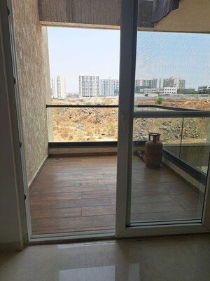 Balcony in 2 BHK Apartment at Majestique Towers East Wing B, Kharadi – for Rent