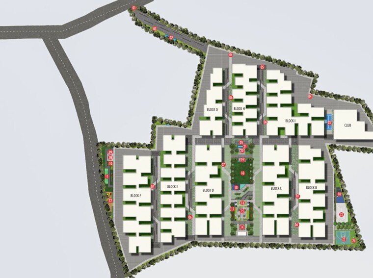Master Plan, greenspace-celestial 2 Bedroom 1345 Sq.Ft. Apartment In Kokapet Hyderabad 10605886