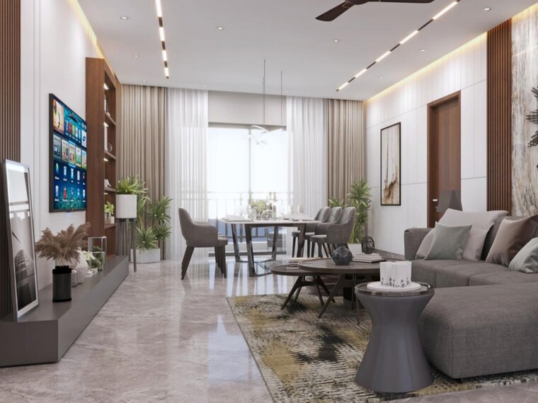 Living Room, greenspace-celestial 2 Bedroom 1345 Sq.Ft. Apartment In Kokapet Hyderabad 10605886
